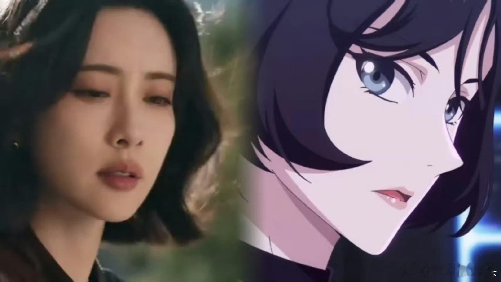 起猛了动画三线建模像孟子义动漫易飒和剧版易飒一模一样，又美又飒的神态直接复制粘贴