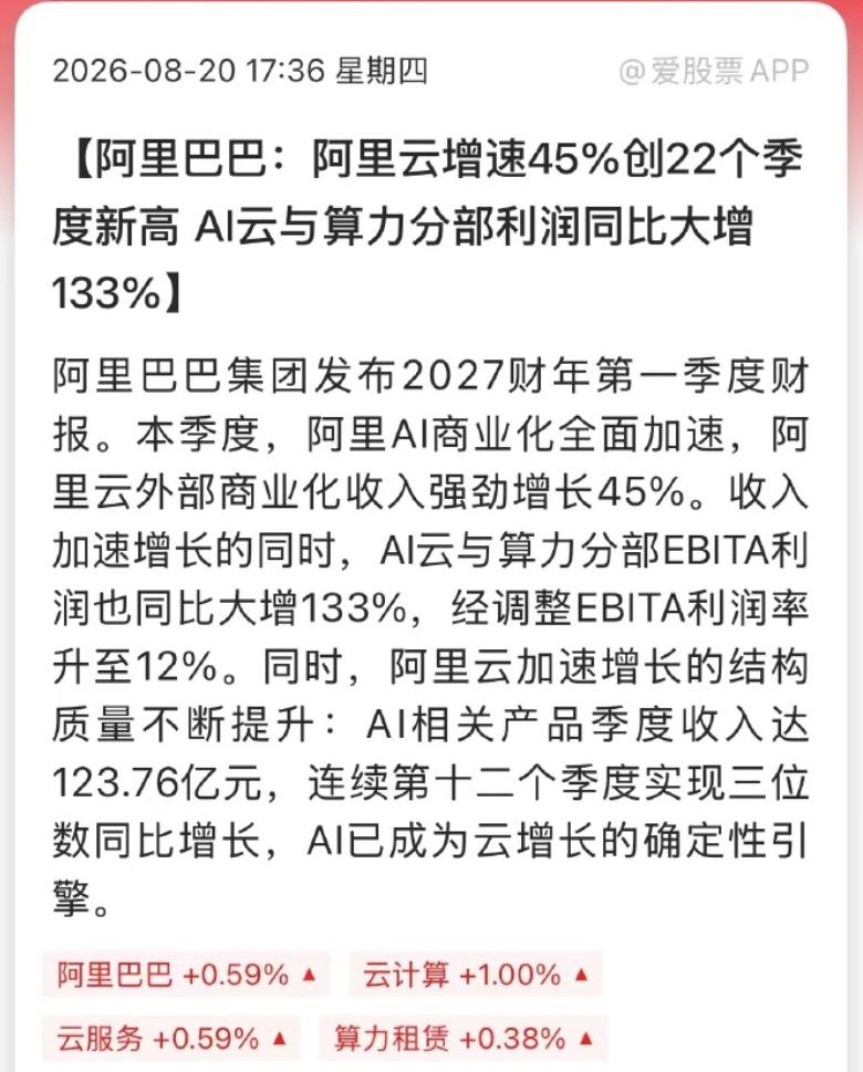 互联网大厂的AI内卷，已经卷到“烧钱超预期”的地步了！刚刚出炉的阿里财报，藏着