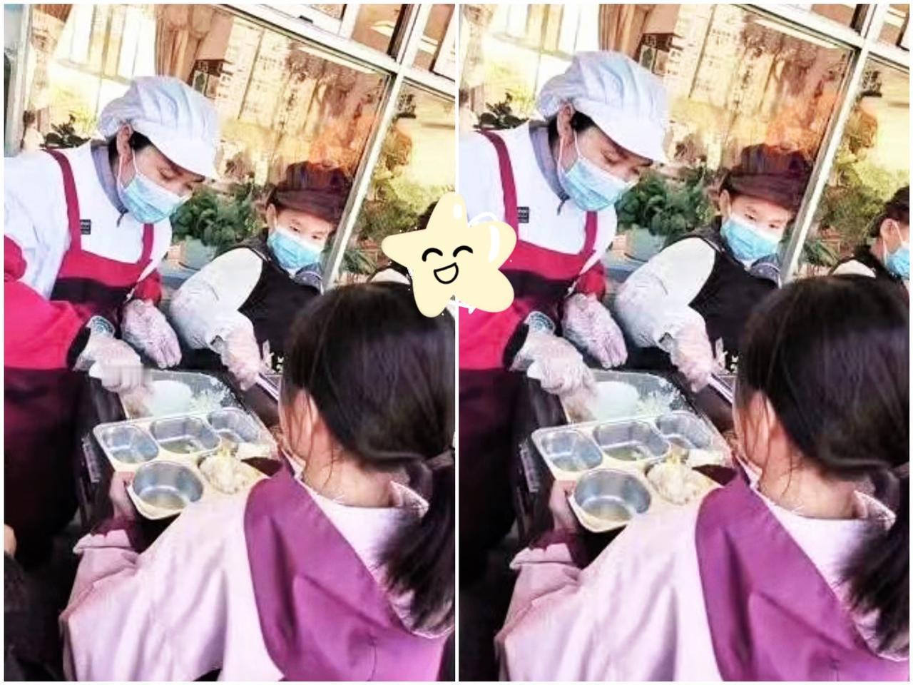 这下出名了全国人民都知道了真的没想到，学校食堂工作人员竟然全是学生家长