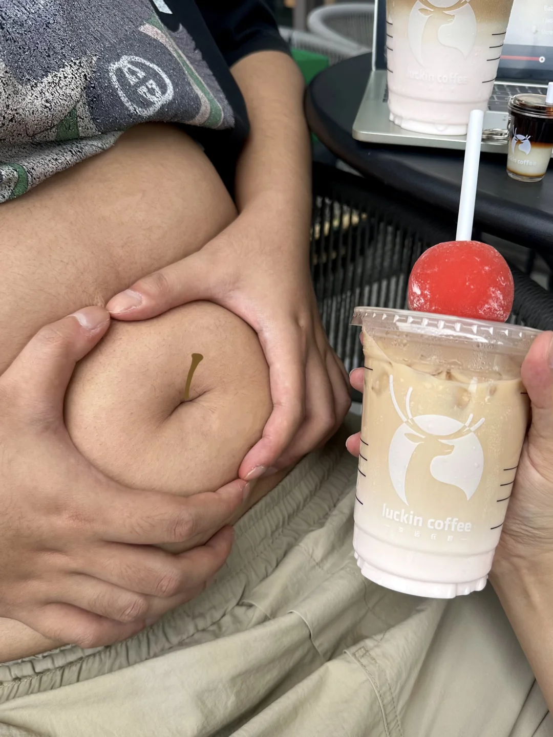 好喝，给我喝出苹果肌了！