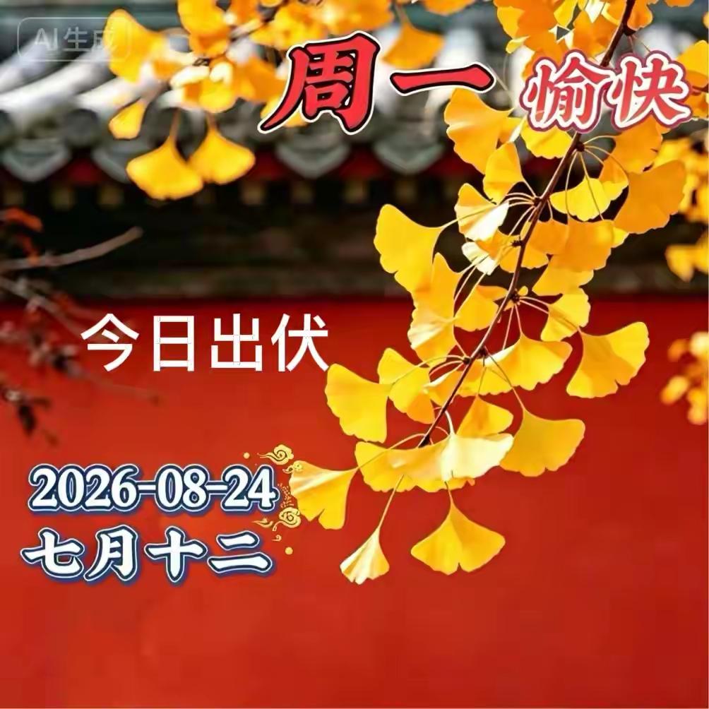 早上好🍃周一秋意至，晨露润时光；愿我们看淡世间烦扰，好好爱惜自身，岁岁常