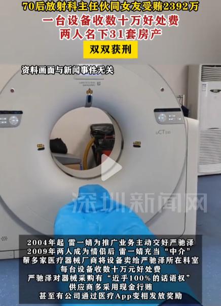炸裂！天津放射科主任抛妻娶情人，20年捞2392万囤31套房，吃喝玩乐全靠器械商