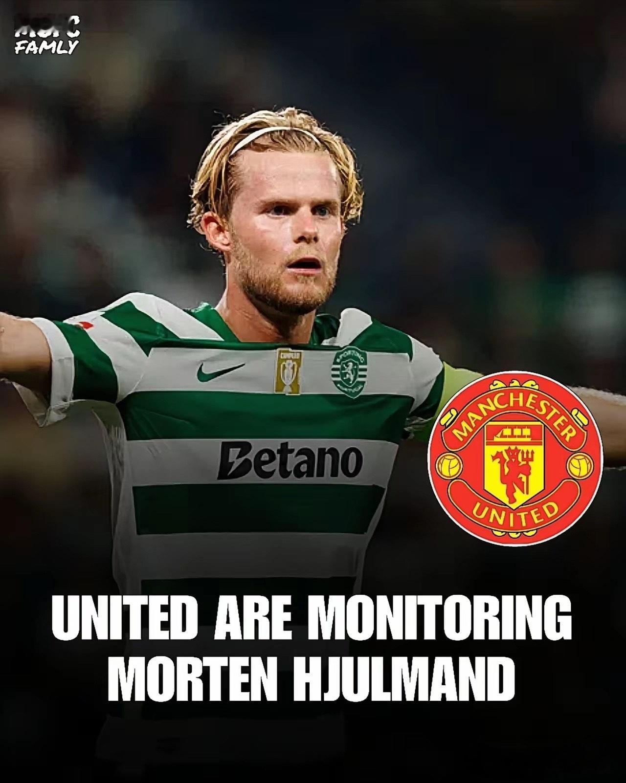 曼联盯上“后手牌”，赫尤尔曼德进入雷达曼联已经开始关注葡体中场莫滕·赫尤尔曼德，