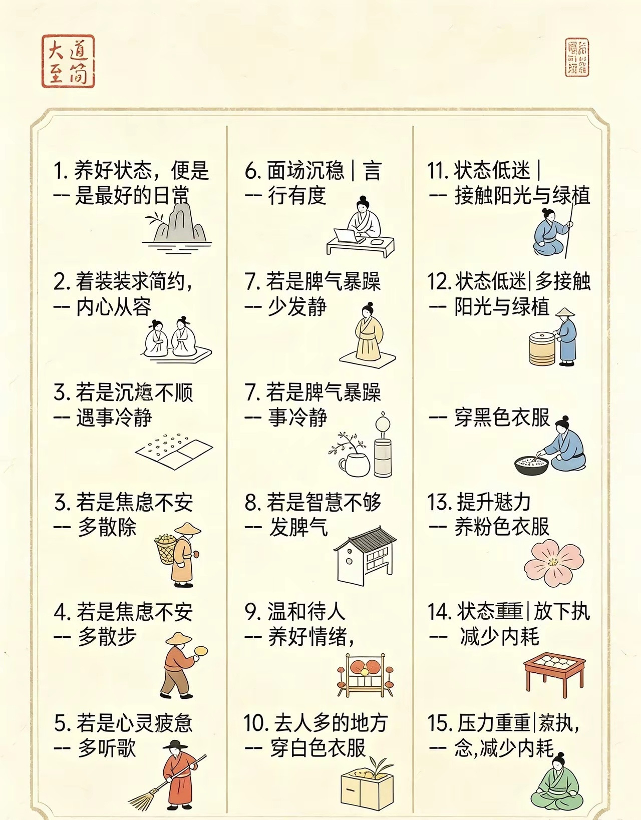 “大道至简·修心养气。”​​​