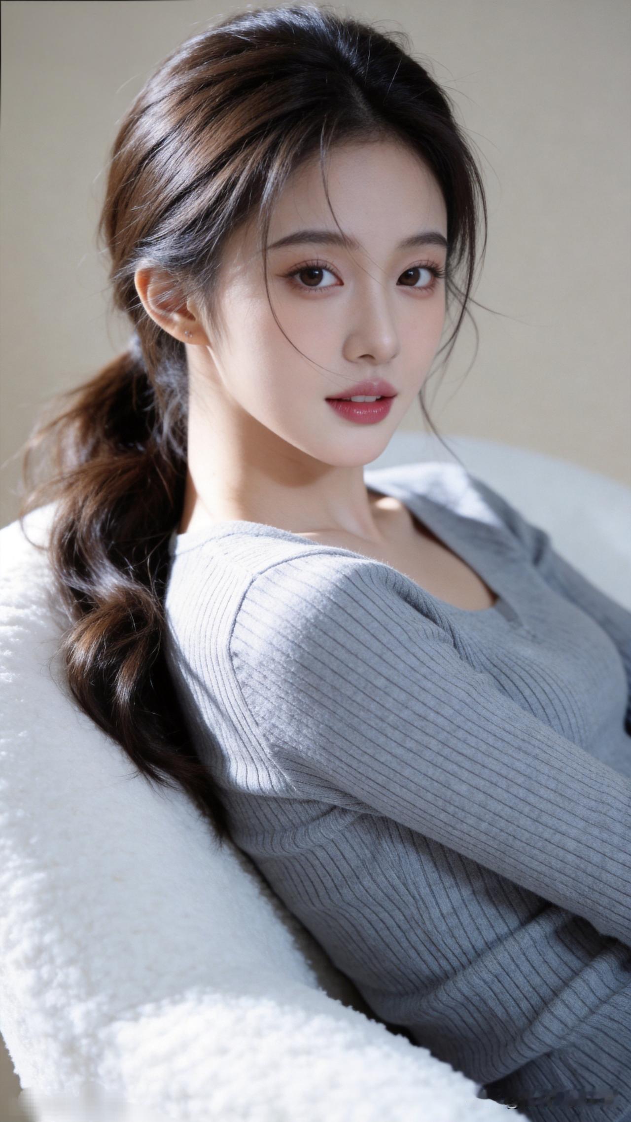 温柔少女心，甜美自拍，轻松一刻。清纯甜美的样子漂亮吗