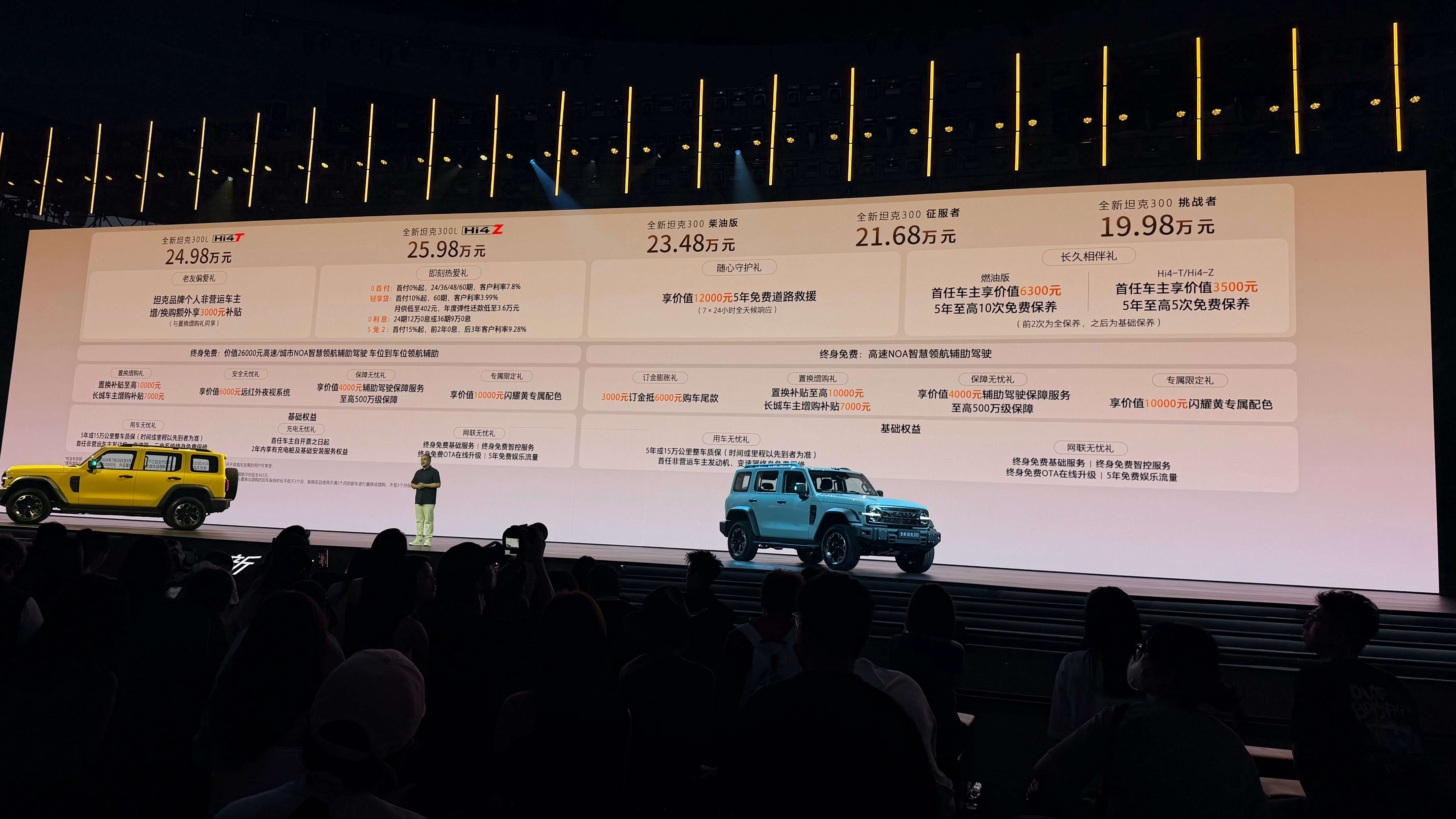 全新坦克300正式上市标轴：两款2.0T汽油版19.98万元挑战者版21.6