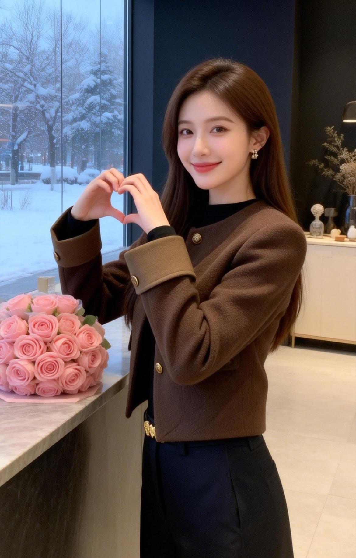 是不是我说的那样！有些人啊，就是站在那里，不管是穿着还是笑容，都是能融化你的心呢