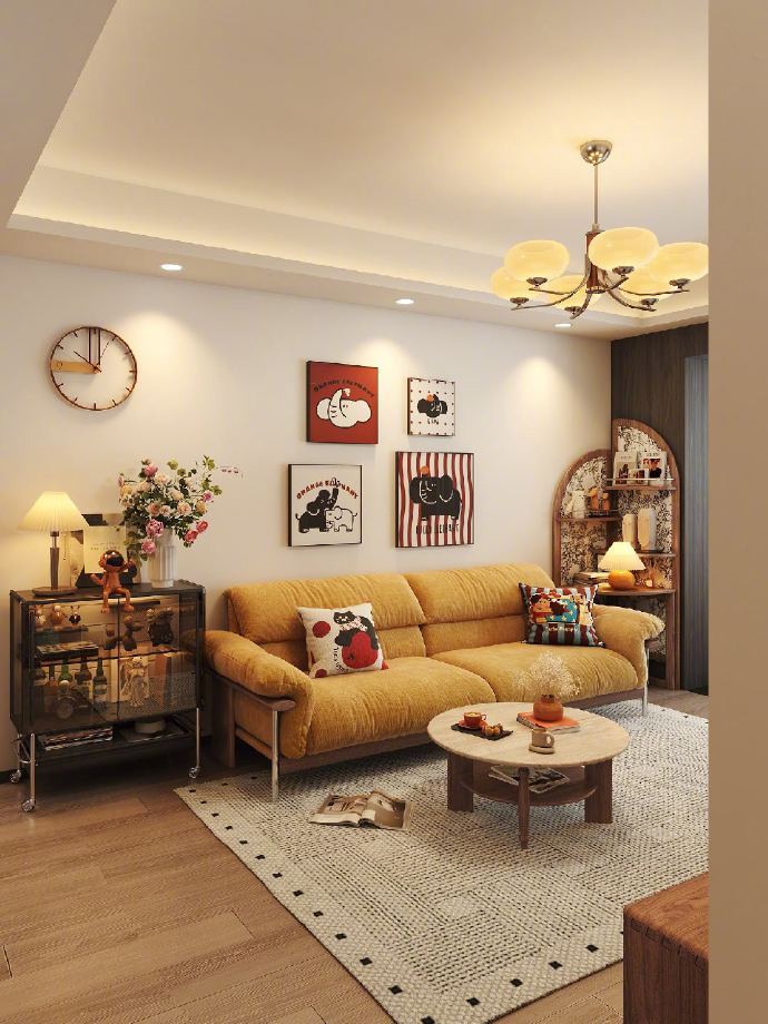 胡桃色中古风，感觉很出彩，给大家参考