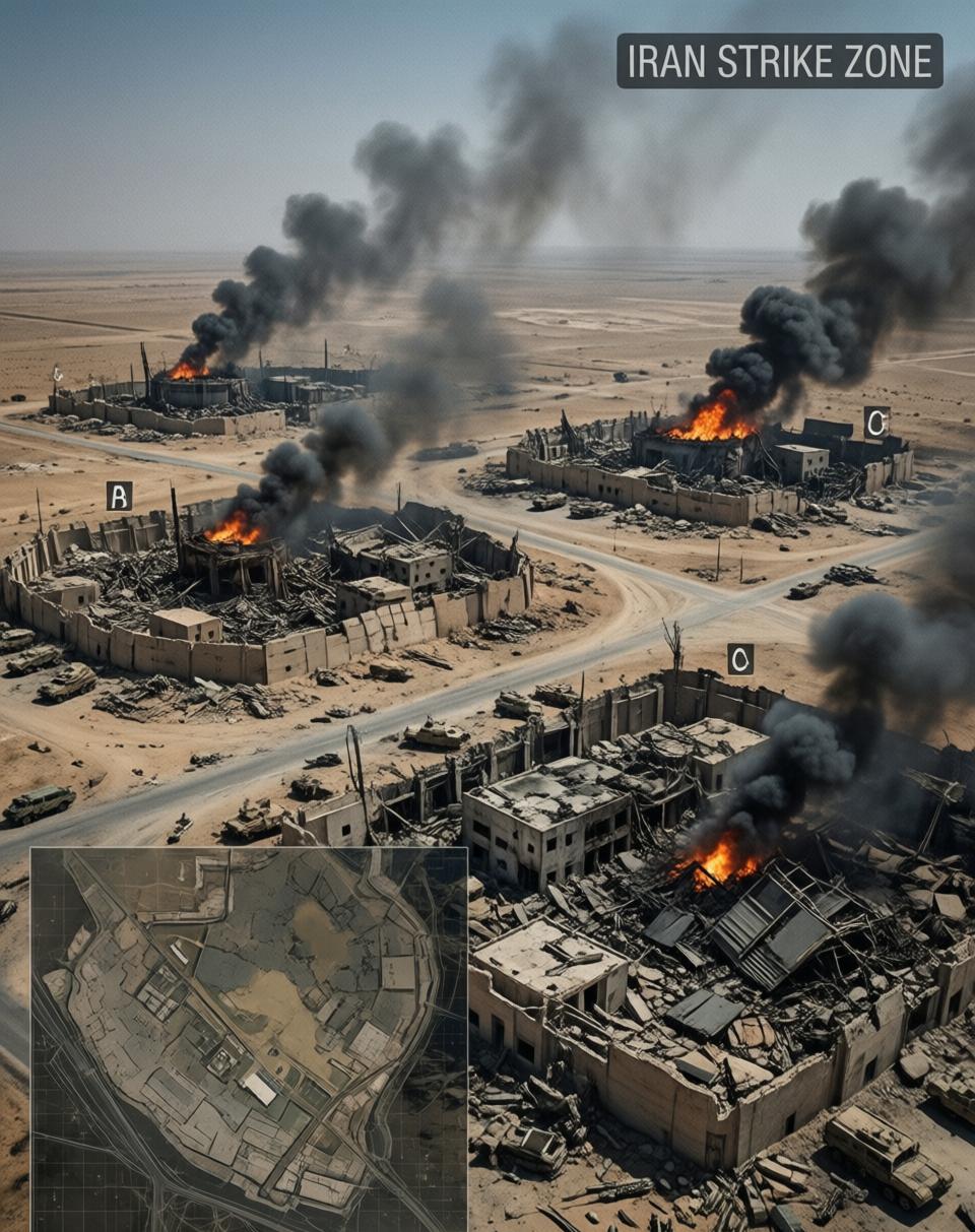 伊朗这次没光靠嘴说，直接甩出了卫星图。3月19日，随着“真实承诺-4”行动推