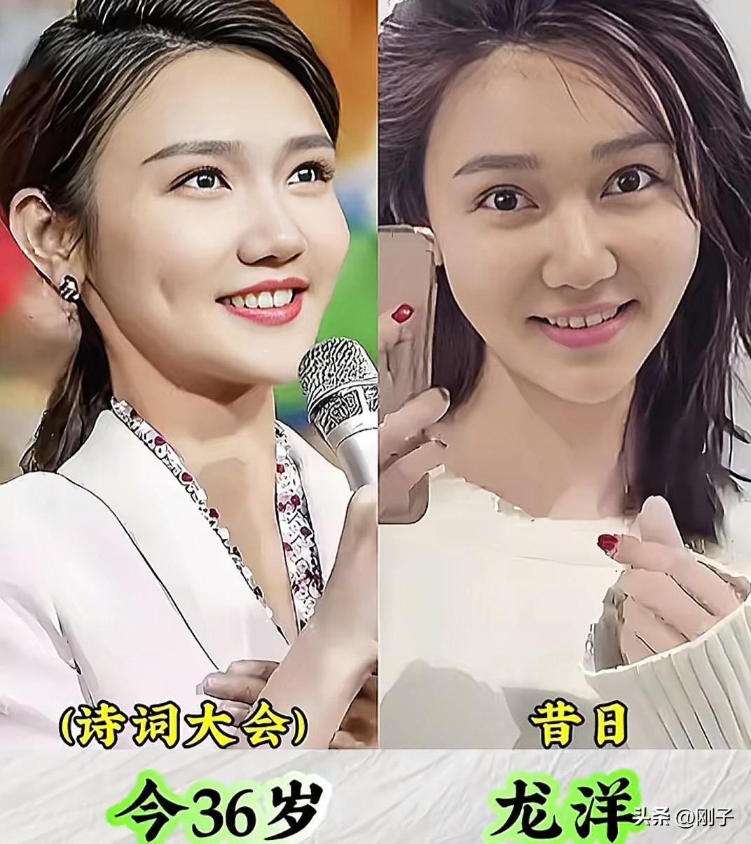 记忆里的央视女主持人，今昔对比太动人曾经荧幕上青春灵动的姑娘，历经时光沉淀，多