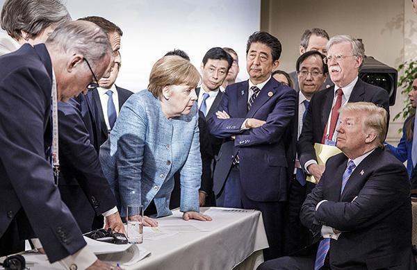 特朗普压根不把G7放在眼里今日凌晨，美国总统特朗普受邀出席G7线上峰