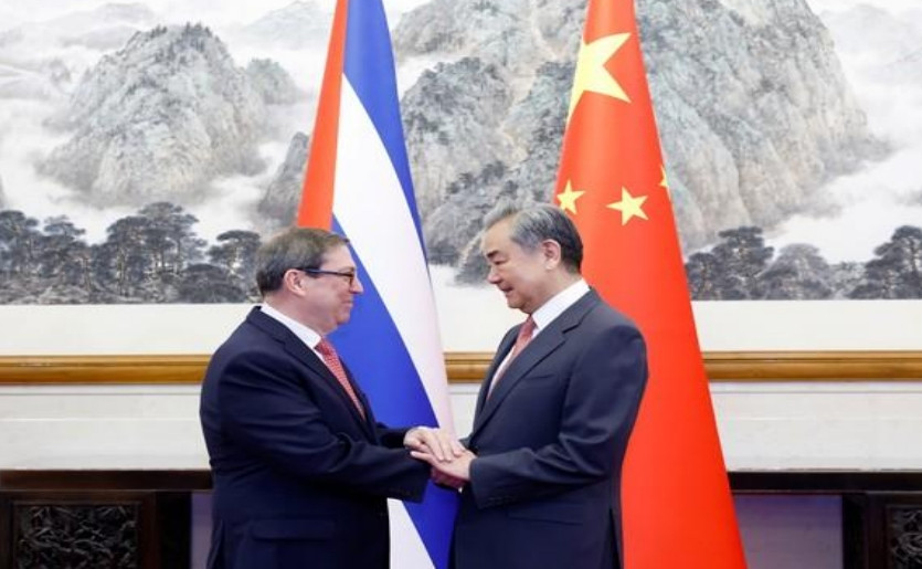 中国和古巴谈妥了5月12日，王毅在北京会见来的古巴外长罗德里格斯。中国欢迎他
