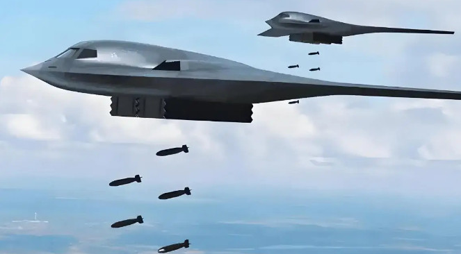 美军4架B2投掷重型炸弹，伊朗导弹基地隧道终于坍塌，此举对中方也提了个醒！202