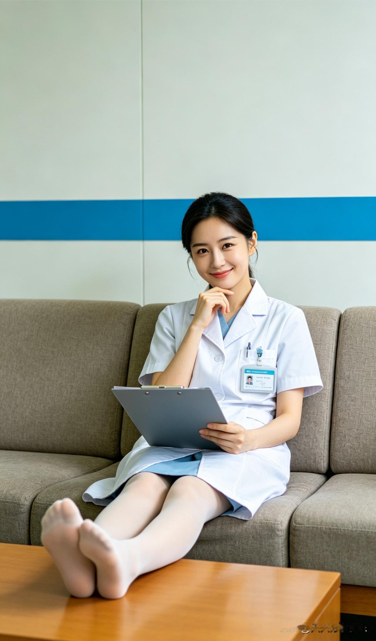 ai医生姐姐太累了在办公室休息。他们比较辛苦。ai医生ai医生姐姐ai护士姐