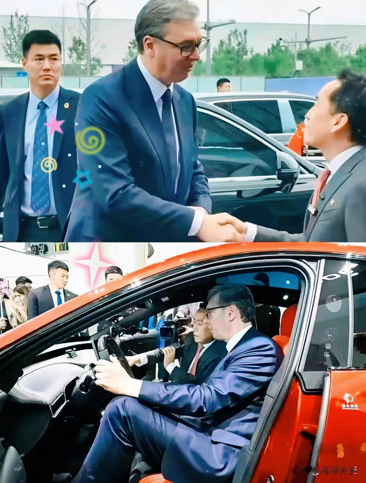 “我买不起。”2026年5月26日，塞尔维亚总统武契奇访华期间参观小米汽车工厂，