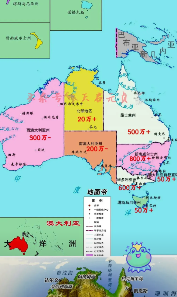 澳大利亚国土面积768万平方公里，自然条件也不差，为什么人口这么少呢？其实，澳大