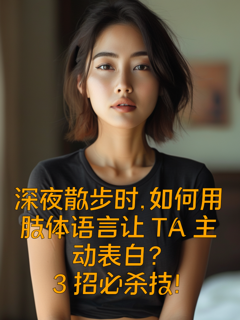 深夜散步时，如何用肢体语言让TA主动表白？3招必杀技！