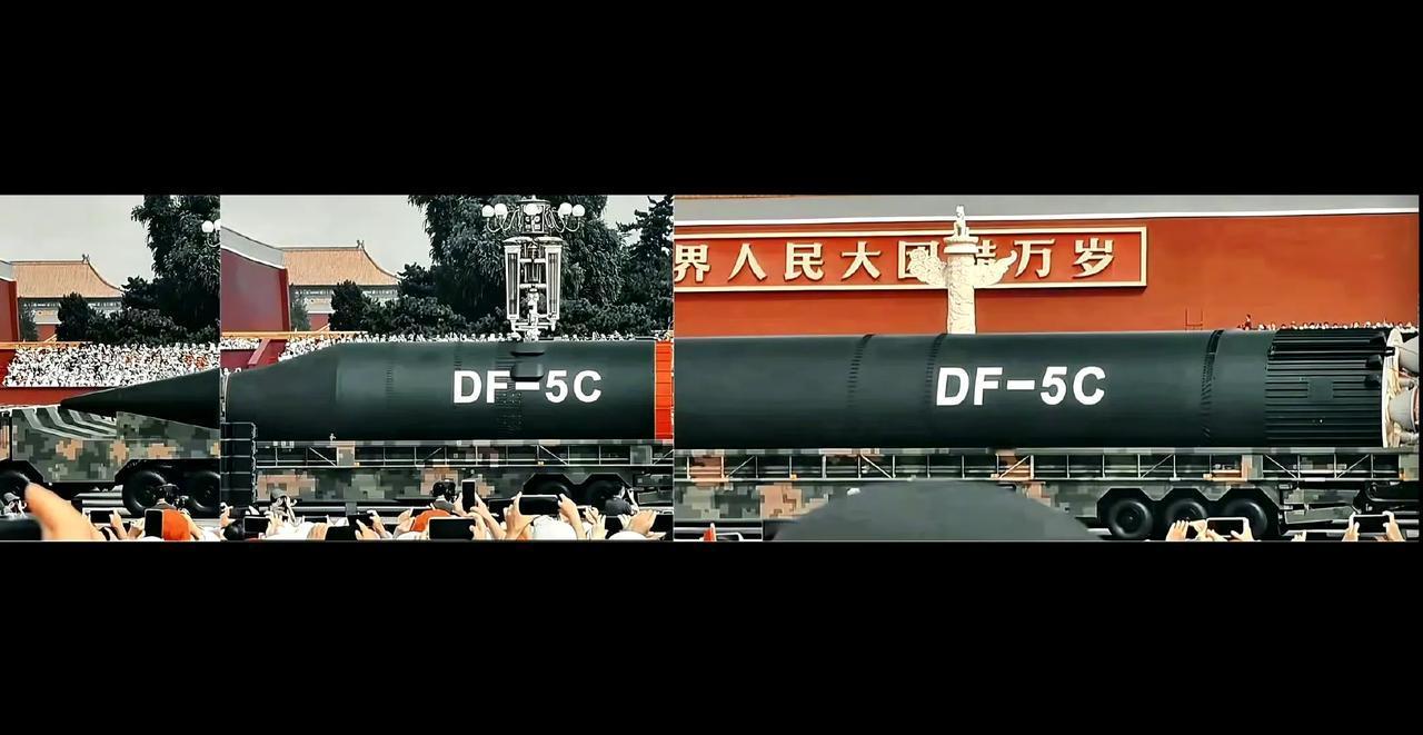 有网友吐槽，为什么阅兵的时候不把DF-5C组装起来进行展示，是不是因为这款武器如