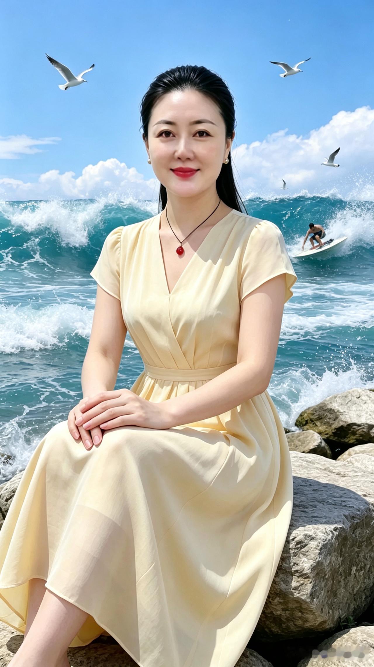 奔赴浪涛翻涌的礁石海岸，冲浪与海鸥，解锁不一样的海边治愈厌倦平缓无波澜的人