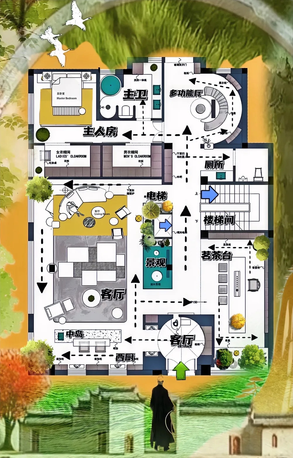 老祖宗的审美观，是我们后代们摩拜的，290㎡一项由古及今的技术，最传统的门头，