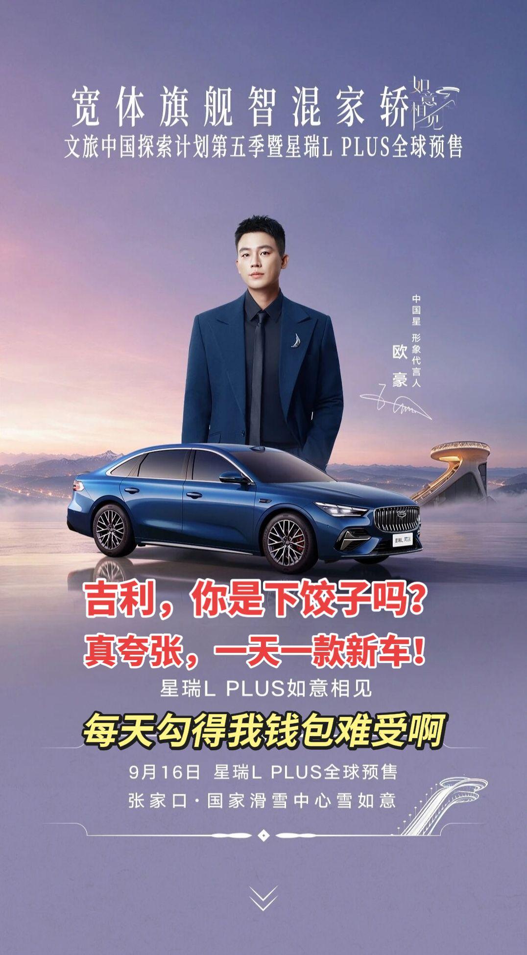 吉利你是认真的吗？每天都在下饺子。一天发一款车，太夸张了。不过我喜欢，把合资干掉