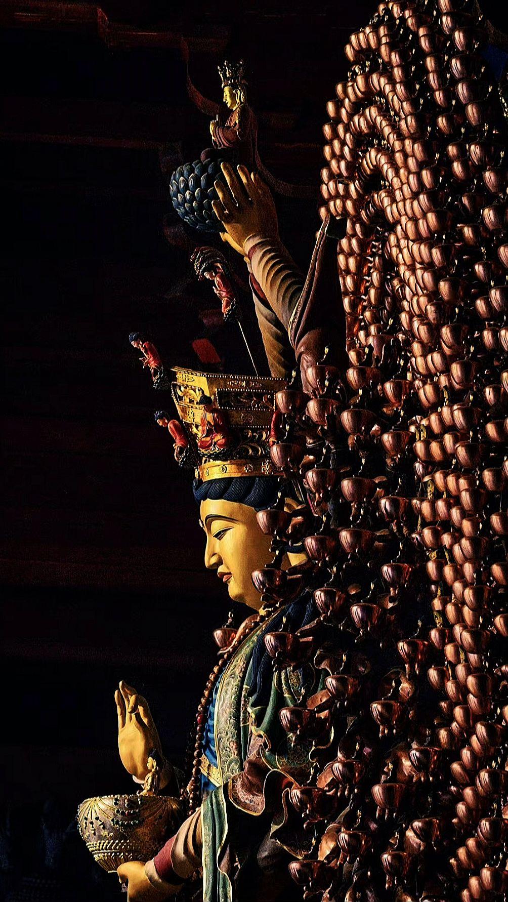 五台山古文殊寺｜震撼的千臂千钵文殊来五台山，很多人错过古文殊寺这尊千臂千钵