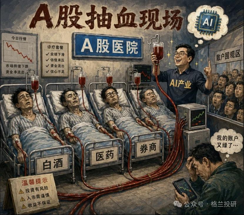 这就是当下A股的现状，老登股，被集体抽血。并不是科技有多好，只是因为政策原因，把