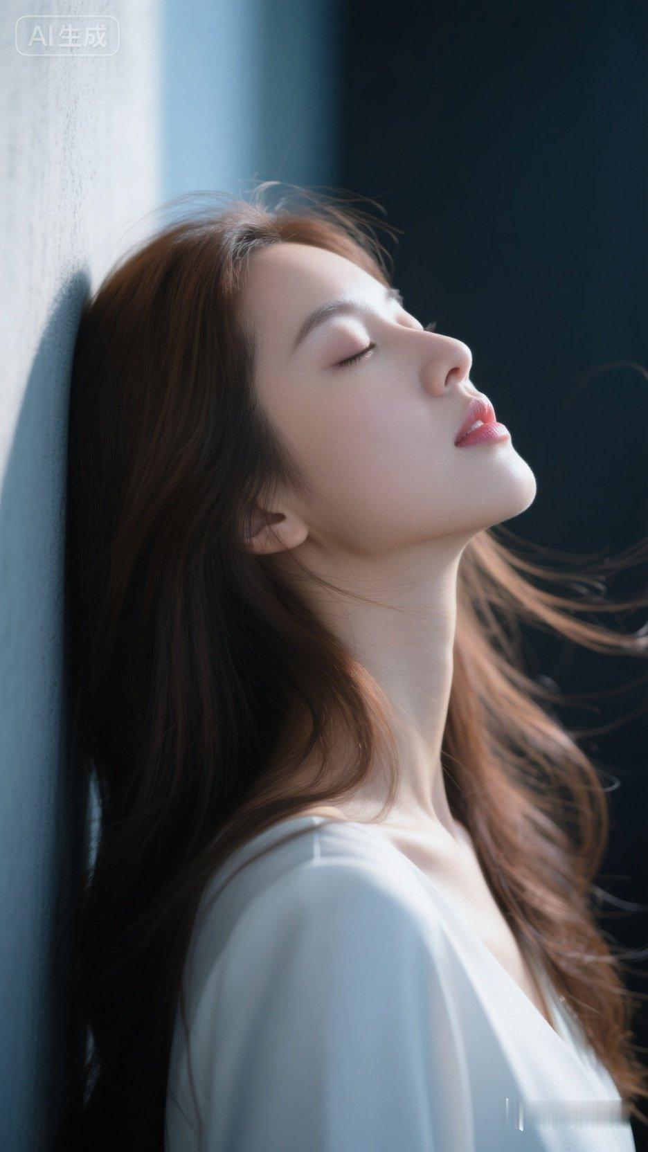 沉醉在梦境中的少女，温柔如水，美得令人窒息。