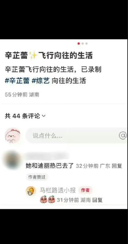 有关迪丽热巴录制《向往的生活》的传闻出现，这一说法让大众生出对她融入节目场景的期
