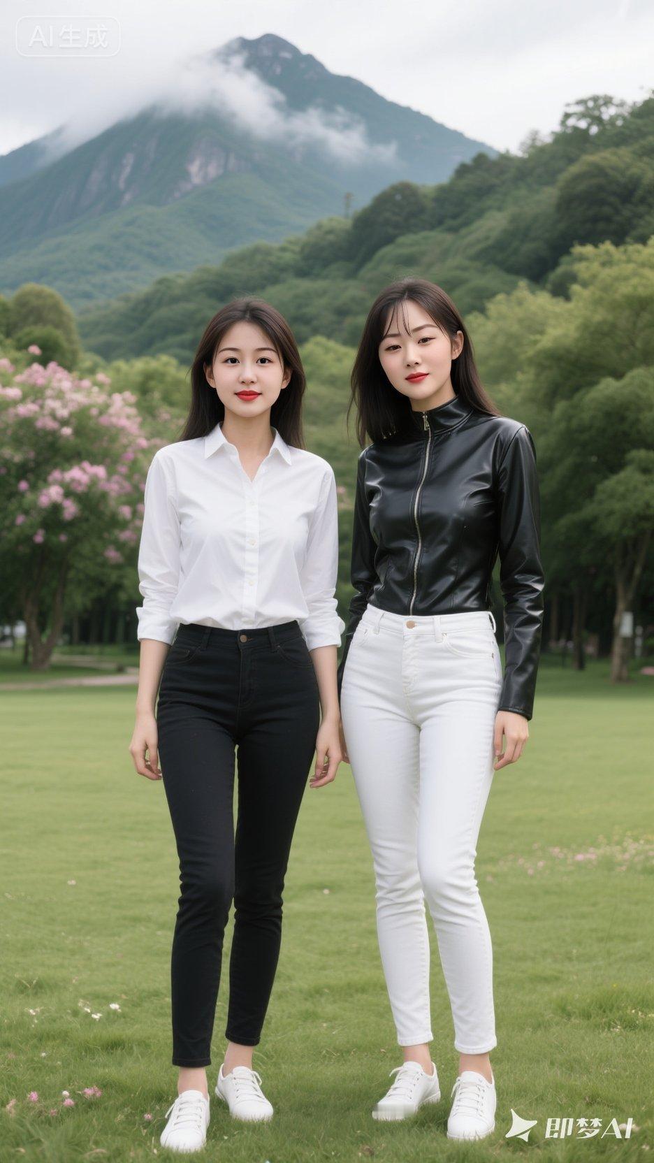 黑白配，谁更美？👯‍♀️👯‍♀️