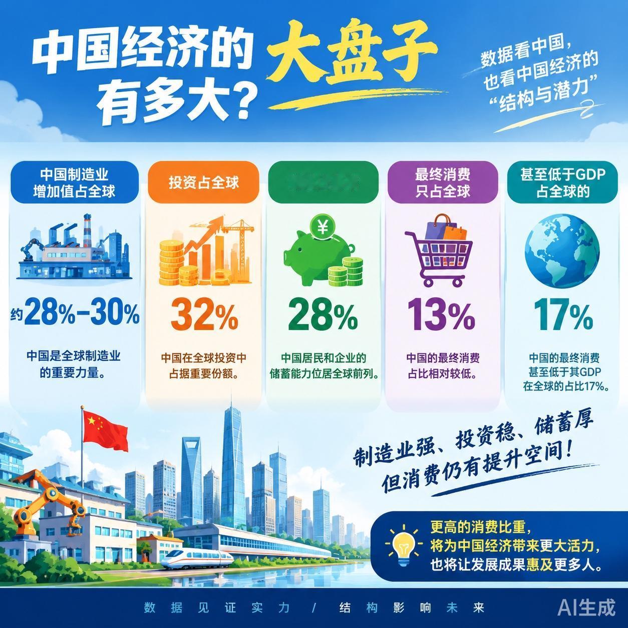 产能过剩遇上AI：消费从哪里来一、失衡的世界工厂先看一组数字：中国制造业增加