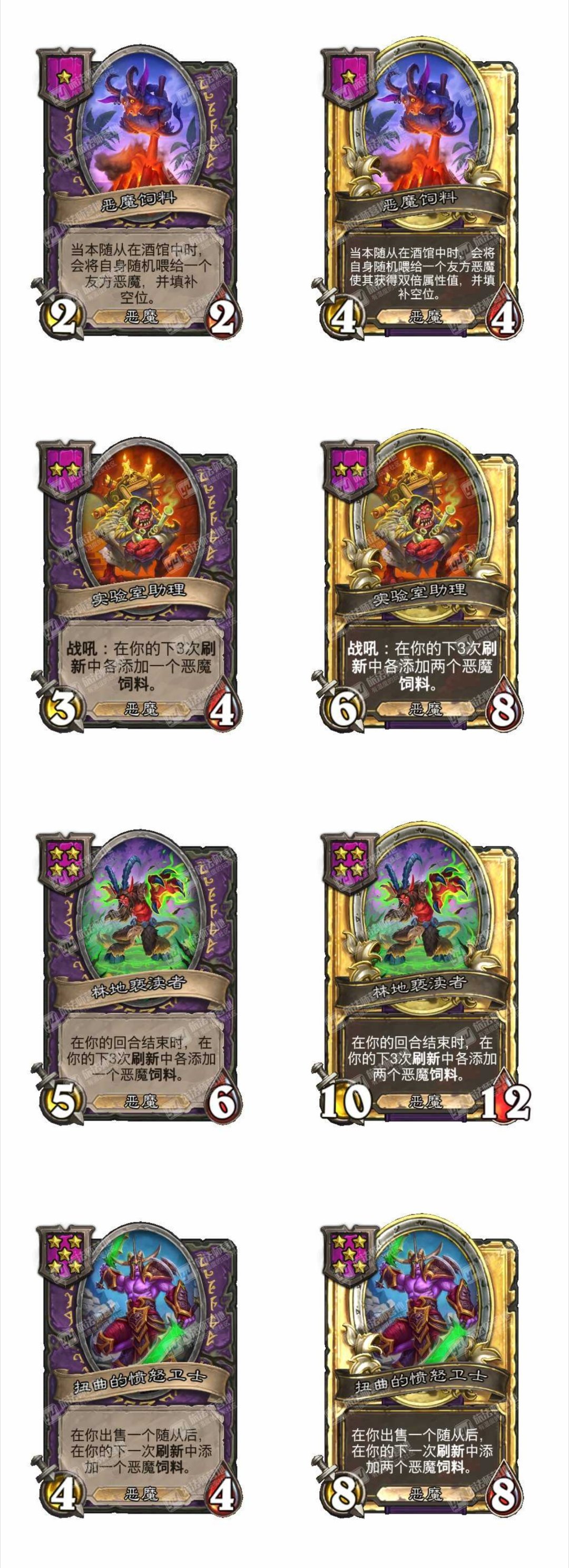 炉石传说酒馆战棋新赛季恶魔随从轮换！新增饲料恶魔吞噬体系。炸弹恶魔移除，乌祖尔