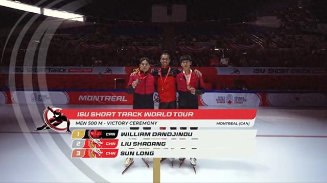 短道速滑世巡赛孙龙刘少昂再上领奖台 中国男子接力犯规无缘决赛