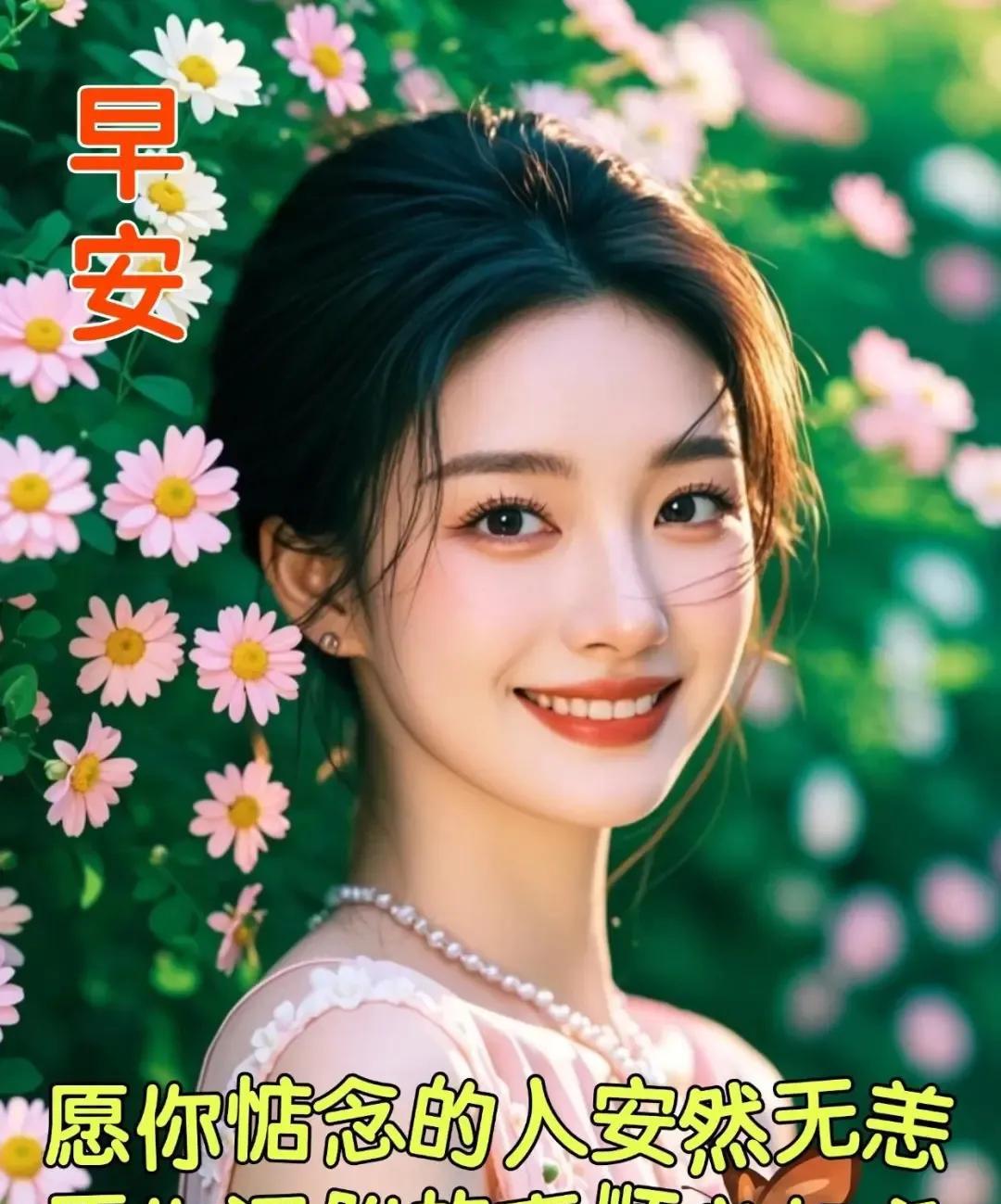 每天心语星愿：每日问候甜如蜜，芬芳萦绕岁月怡。愿您身似松柏立，平安康健无忧疾。