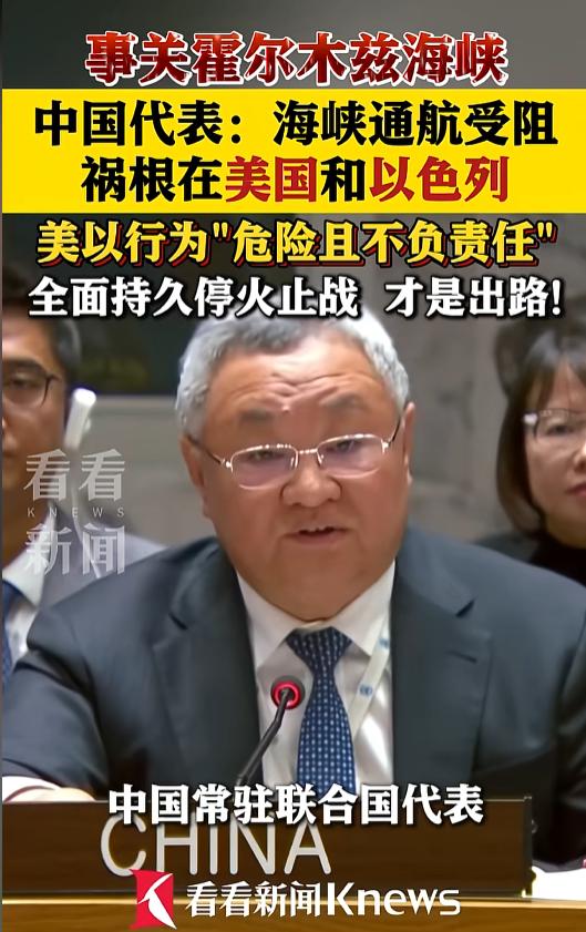 联合国安理会当场摊牌！霍尔木兹海峡危机的黑幕，被中国直接戳穿了！当地时间4月