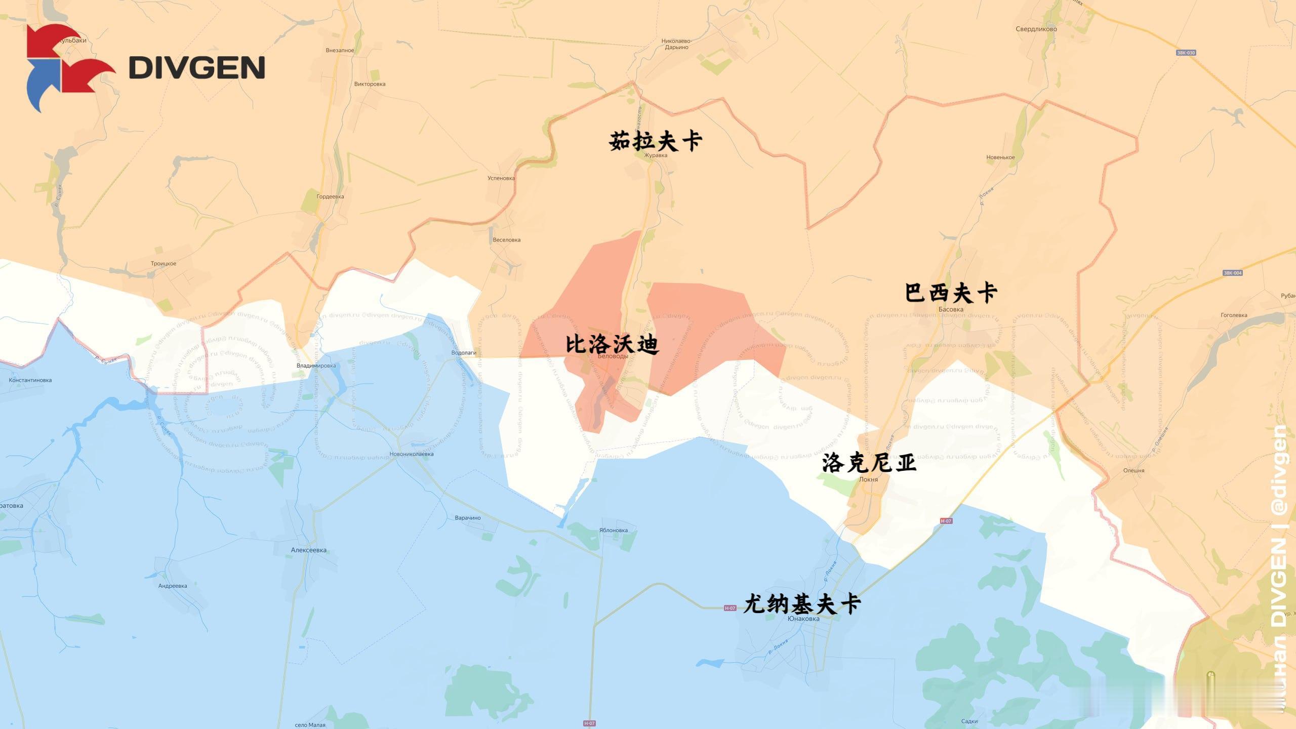 俄军拿下了苏梅州的比洛沃迪来源：DIVGEN🚩КартаСВО俄乌局势新