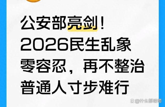 公安部2026民生铁拳直击10大痛点！AI诈骗、假种子、幽灵外卖、村霸市霸…你的