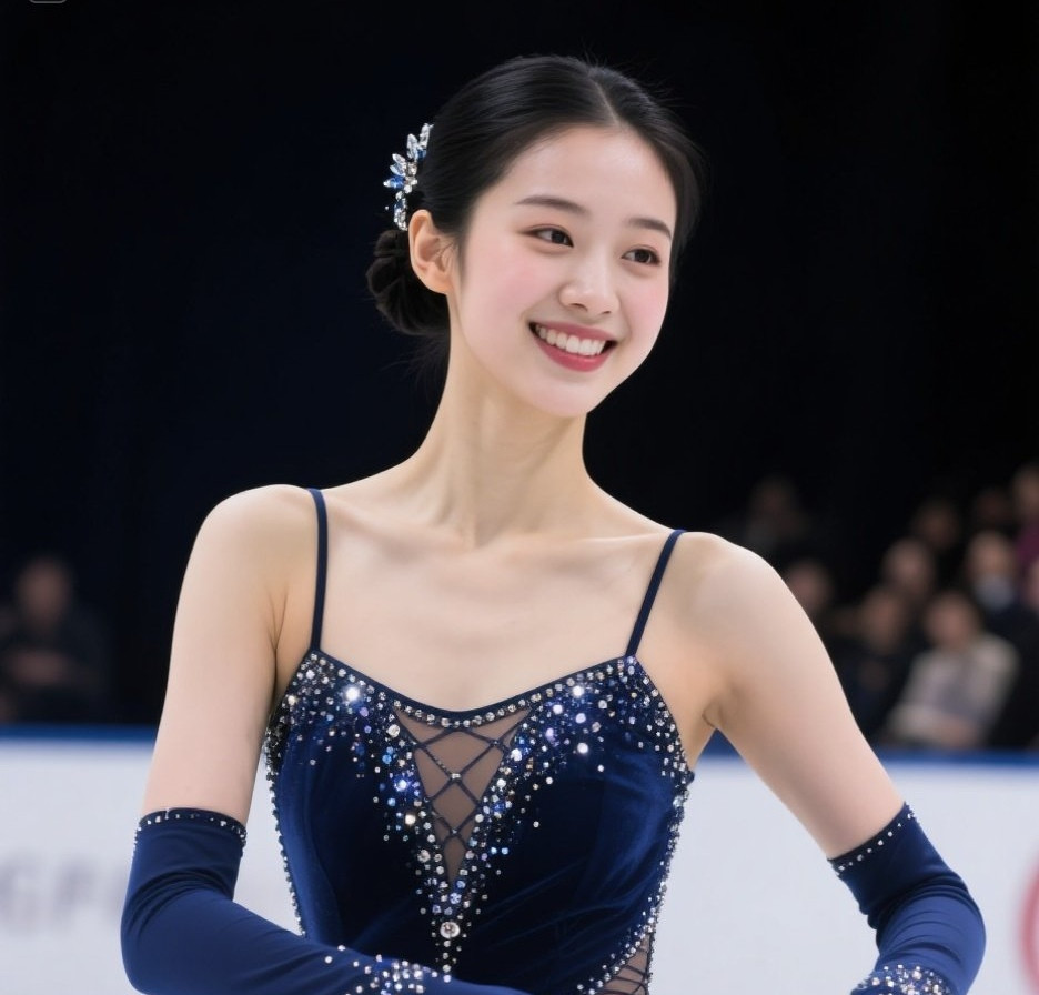 滑冰少妇身姿曼妙动人——美女写真