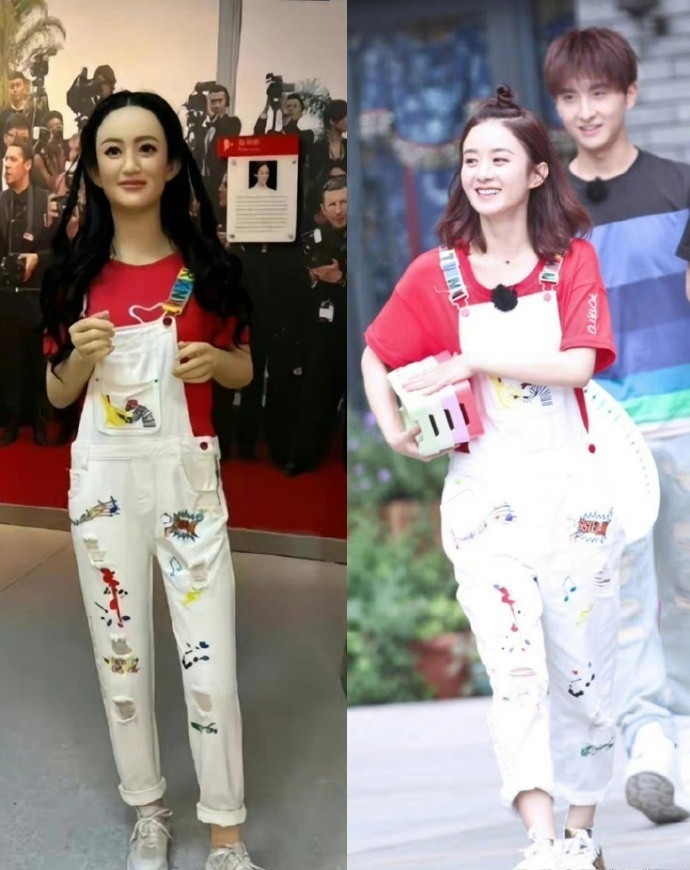 赵丽颖蜡像，一个一言难尽，另一个以假乱真！​​​