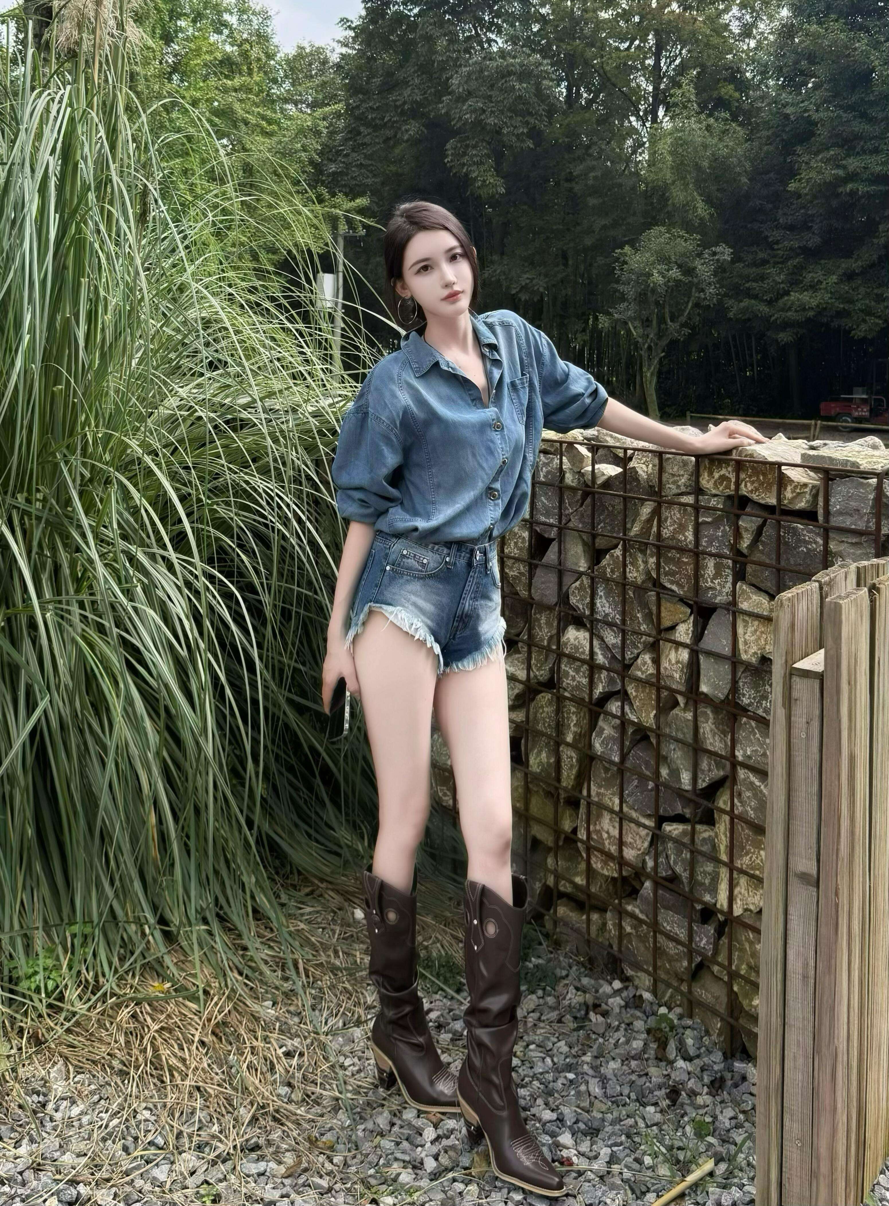 牛仔穿搭丨御姐风