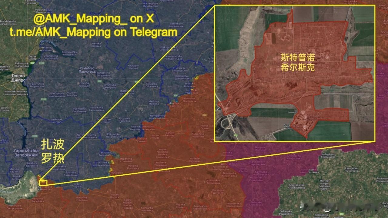 AMK报道称，俄罗斯军队已攻占了扎波罗热州斯的斯特普诺希尔斯克镇。战前人口：
