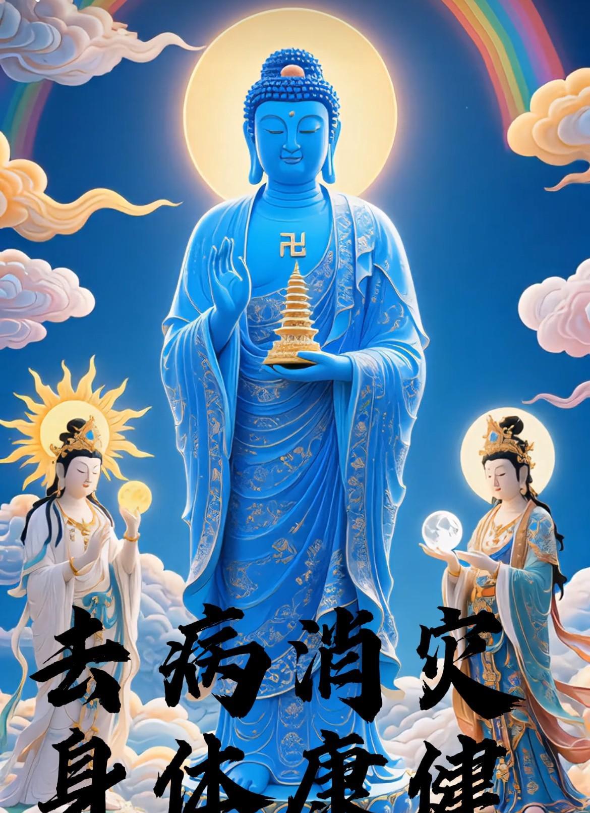 赶紧许下“祛病消灾，身康体健”！愿药师佛琉璃圣光常随，化散病痛阴云，予每寸肌肤