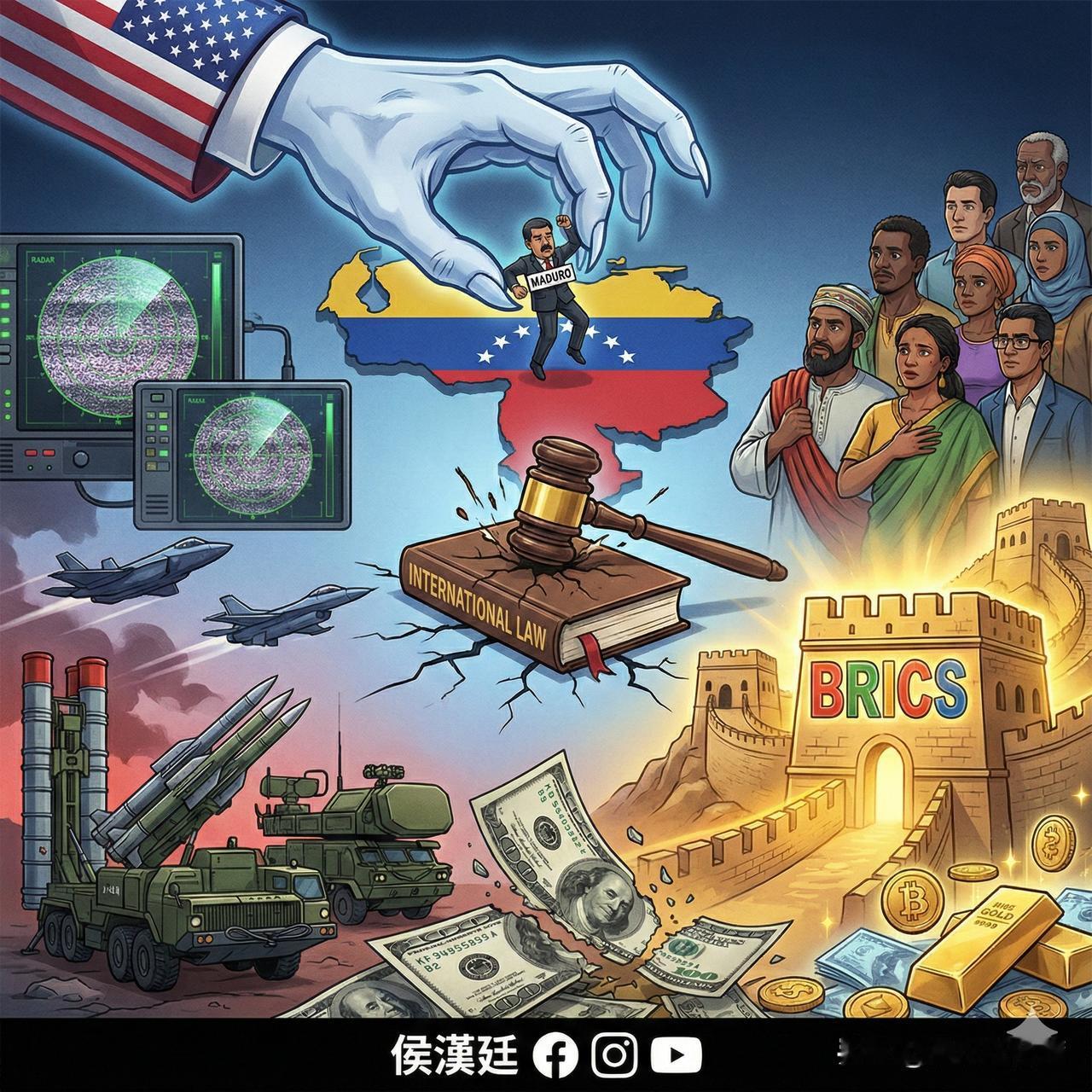 川普“活捉”马杜罗，西方在狂欢，世界却在沉默2026年1月3日，美军一场突如