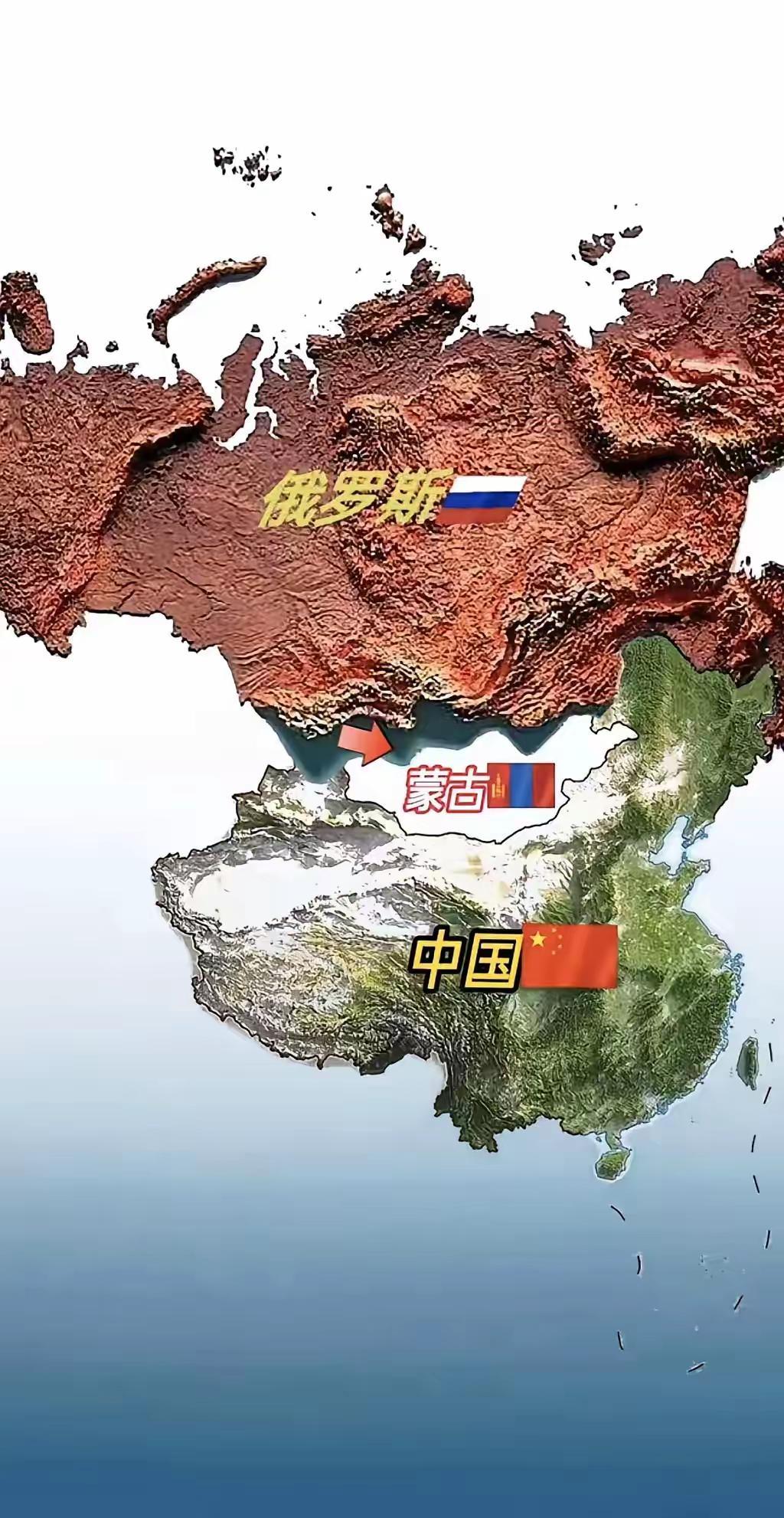 蒙古是留给我国和俄罗斯之间的巨大缓冲。蒙古横亘在中国与俄罗斯中间，成为两国之间巨