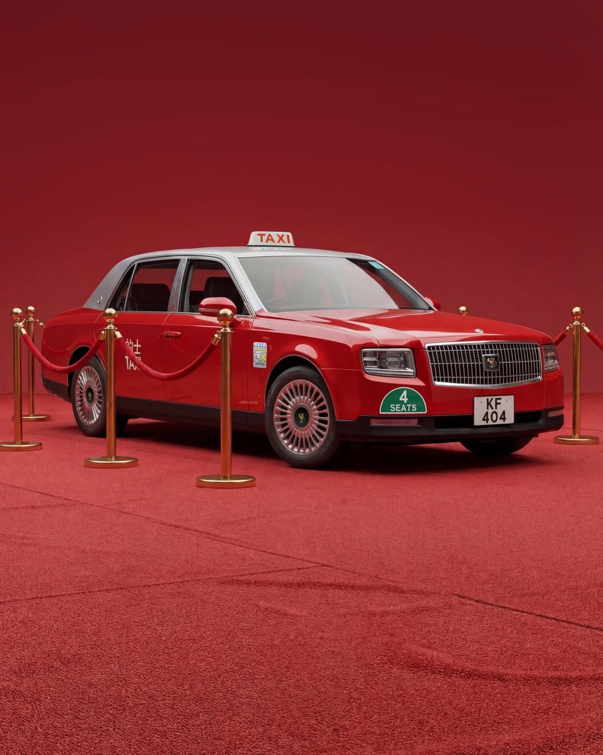 丰田世纪X香港出租车这次和经典的香港出租车形象叠加在一起，这个出行也太尊了吧深