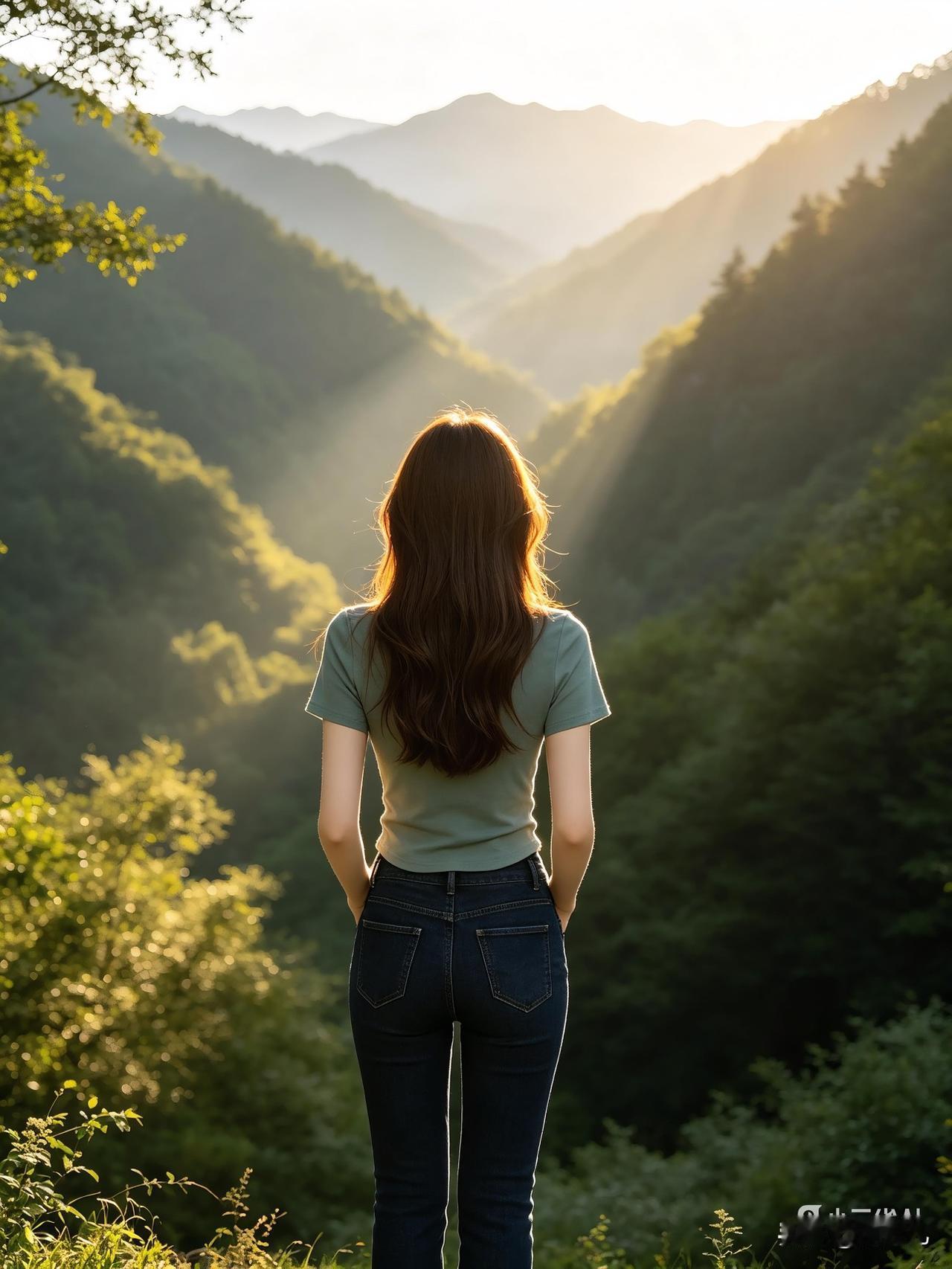 山野有风，吹散人间万般烦忧站在山谷的风口，望着漫向天边的层叠山峦，才懂得人不