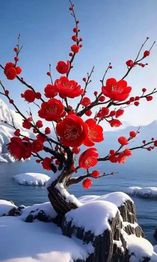 上联：秋月秋霜秋菊黄，对下联春风春雪春梅红