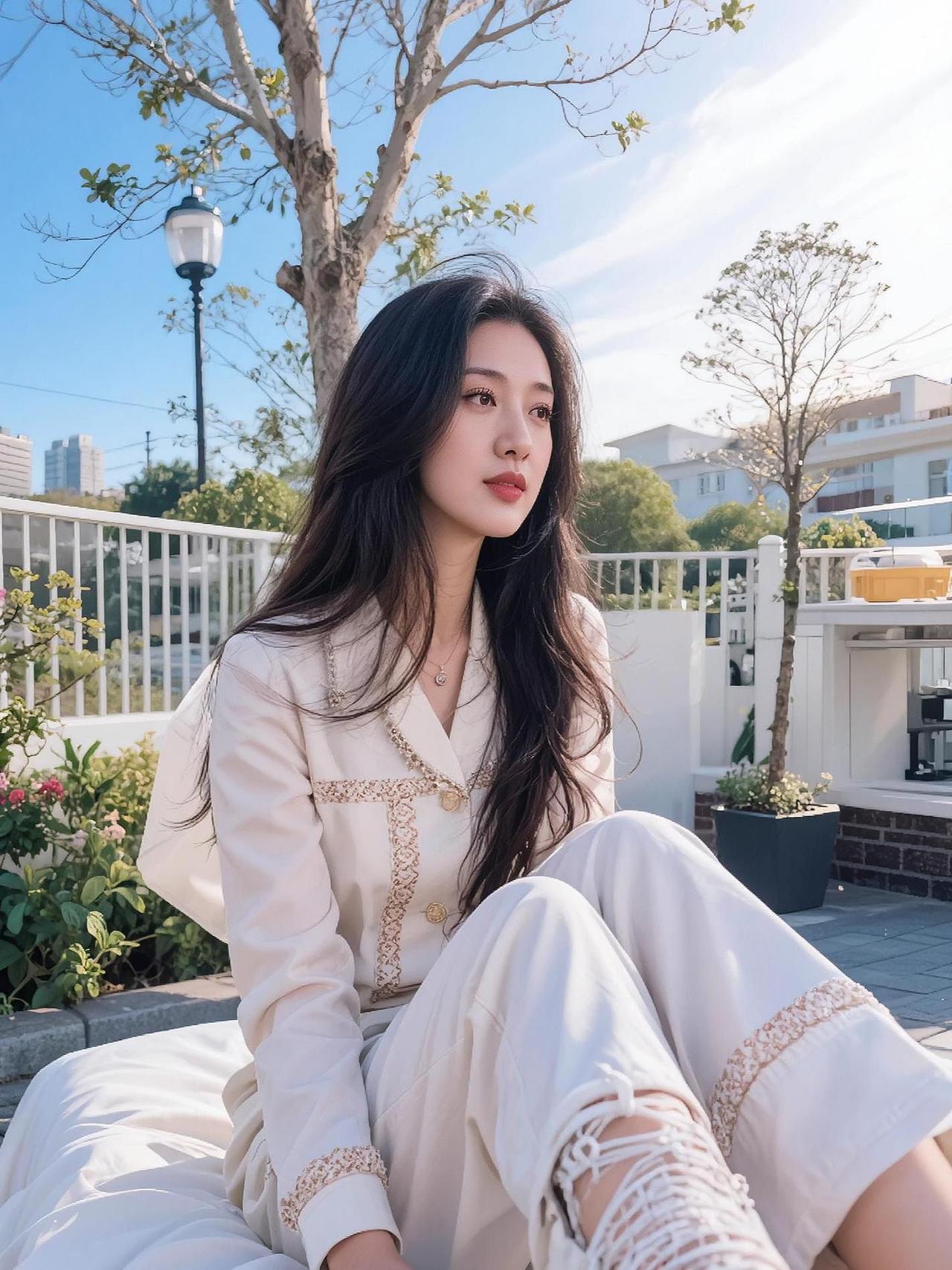 AI浅粉自拍抖音ai创作旅游live女生拍照姿势摄影约拍