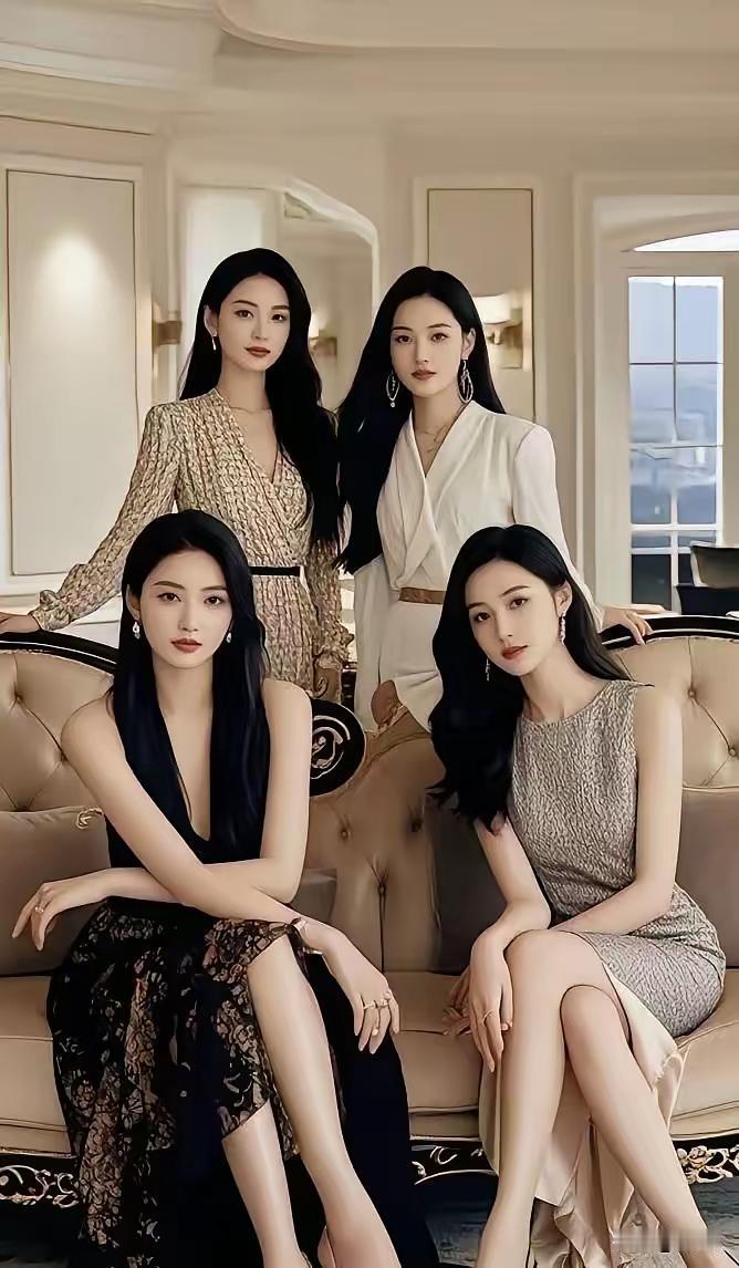 姐妹有四人，个个是女神。颜值超级靓，性格更温纯。