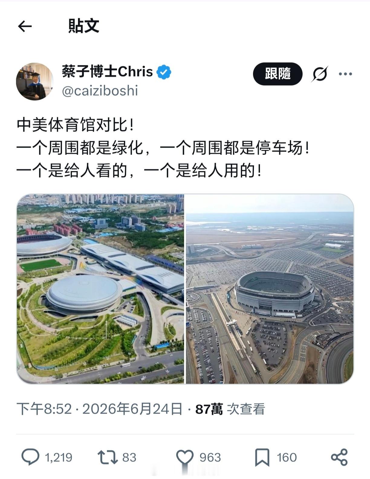 震惊！美国体育场连地下停车场都没有嘛？这下理解为什么世界杯期间停车费能涨到三五百